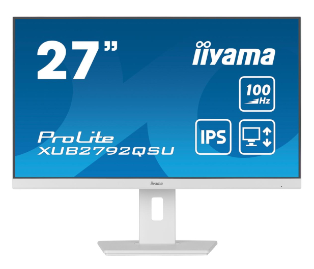 IIYAMA 27'' ProLite XUB2792QSU-W6 Biały - 1207642 - zdjęcie 2